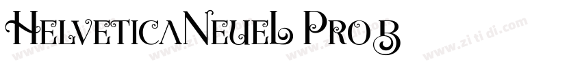 HelveticaNeueL Pro B字体转换